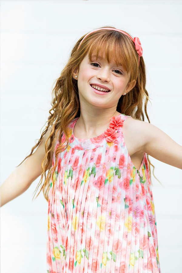 Vestido Bimbalina 12476. Vestidos nina fresquitos para verano en Dedos moda infantil